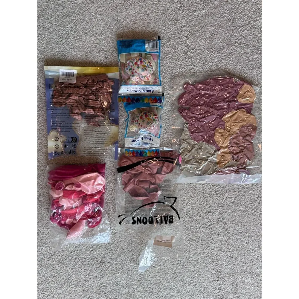 Balloon Decor Lot Deco Joy Column Stands Weights Inflator Tape 100s Balloons DIY